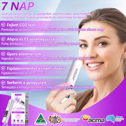 𝐉𝐚𝐬𝐬𝐞𝐞𝐦®✅✅ Fejlett, nem invazív bőrjavító CO₂ lézeres toll 🎉 (Gyengéden eltávolítja a szemölcsöket, anyajegyeket, öregségi foltokat és bőrkinövéseket – fájdalom és gond nélkül!)