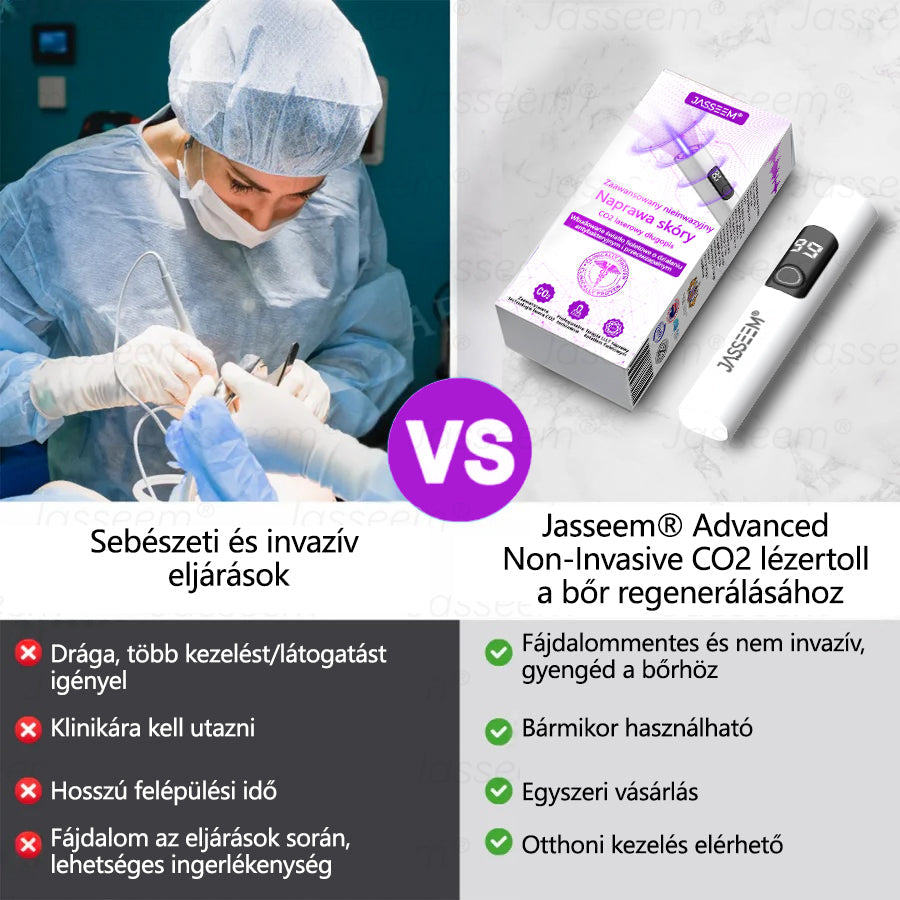 𝐉𝐚𝐬𝐬𝐞𝐞𝐦®✅✅ Fejlett, nem invazív bőrjavító CO₂ lézeres toll 🎉 (Gyengéden eltávolítja a szemölcsöket, anyajegyeket, öregségi foltokat és bőrkinövéseket – fájdalom és gond nélkül!)